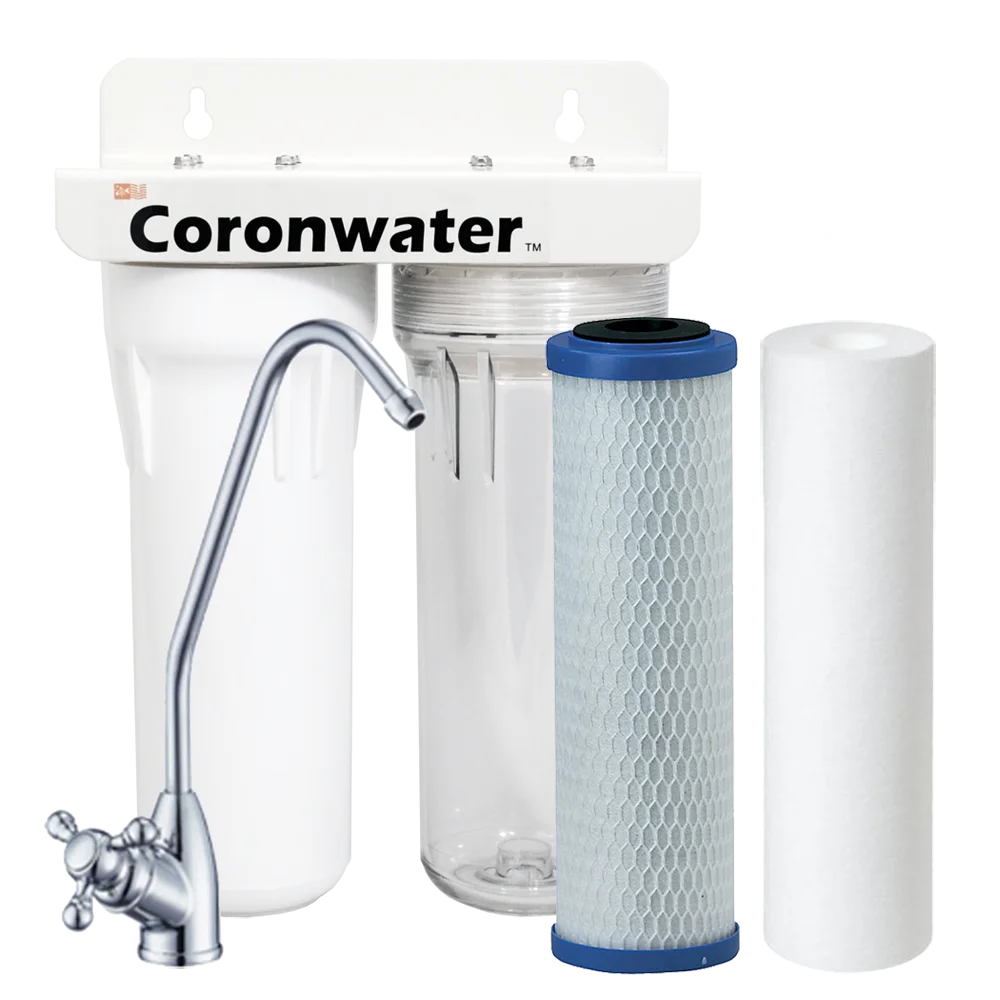 Филтър за вода под тезгяха USF02-14 Съдове за филтрация на водата от ръжда, хлор, органични вещества . ' - ' . 0