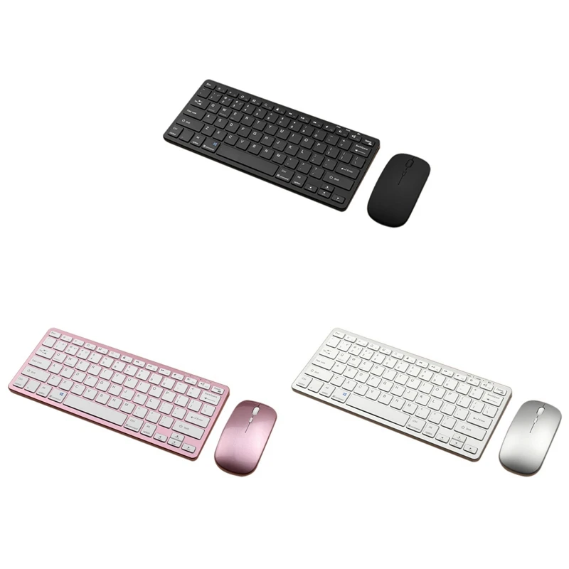 Безжична Bluetooth клавиатура за таблета си, мишка, трехрежимная клавиатура, акумулаторна клавиатура, мишка, поддръжка на таблет, лаптоп, компютър, сребрист . ' - ' . 0