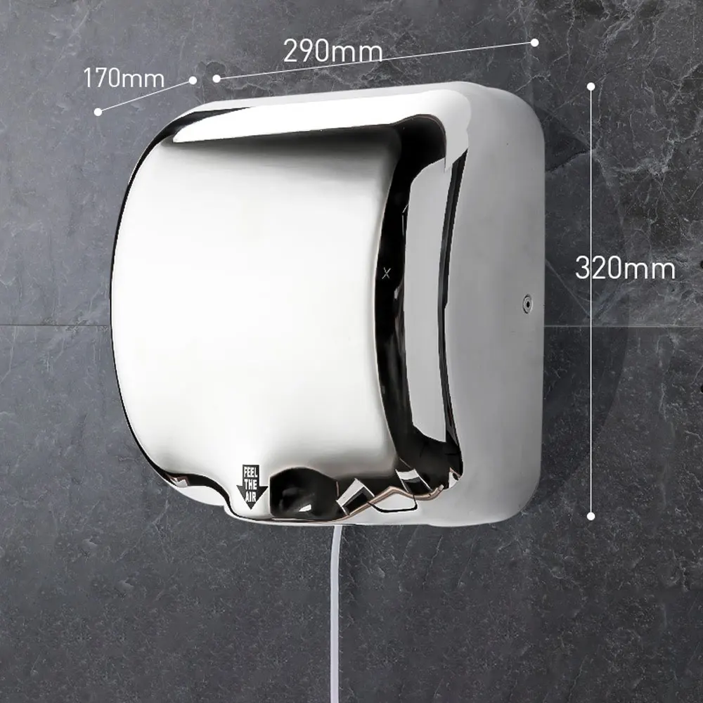 Сешоар за ръце в тоалетната Автоматична стенни тъчпад сушилня за ръце Интелектуална индукционная електрическа сушилня за горещ въздух . ' - ' . 0