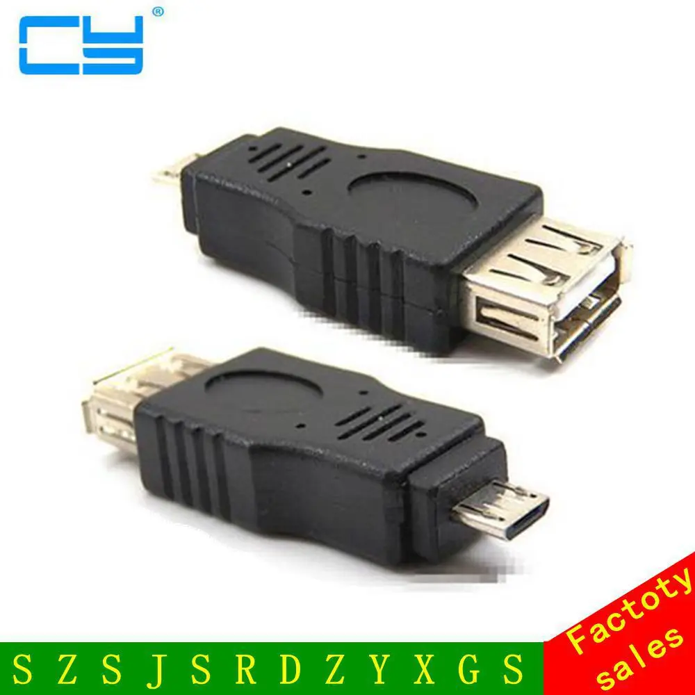 USB 2.0 Жена Към Micro USB B 5-Пинов Щепсел OTG Адаптер Конвертор 10 бр./лот Безплатна доставка . ' - ' . 0