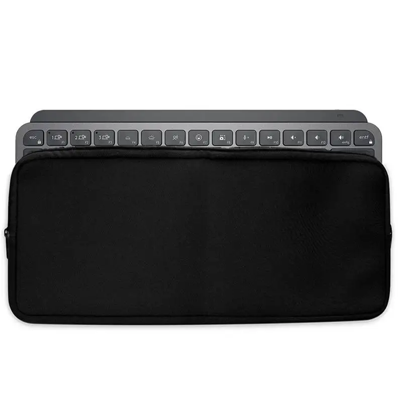 За Logitech MX Keys Advanced Keyboard пътна чанта за носене преносима чанта за съхранение на аксесоари за таблет, лаптоп клавиатура тънка опаковка . ' - ' . 0