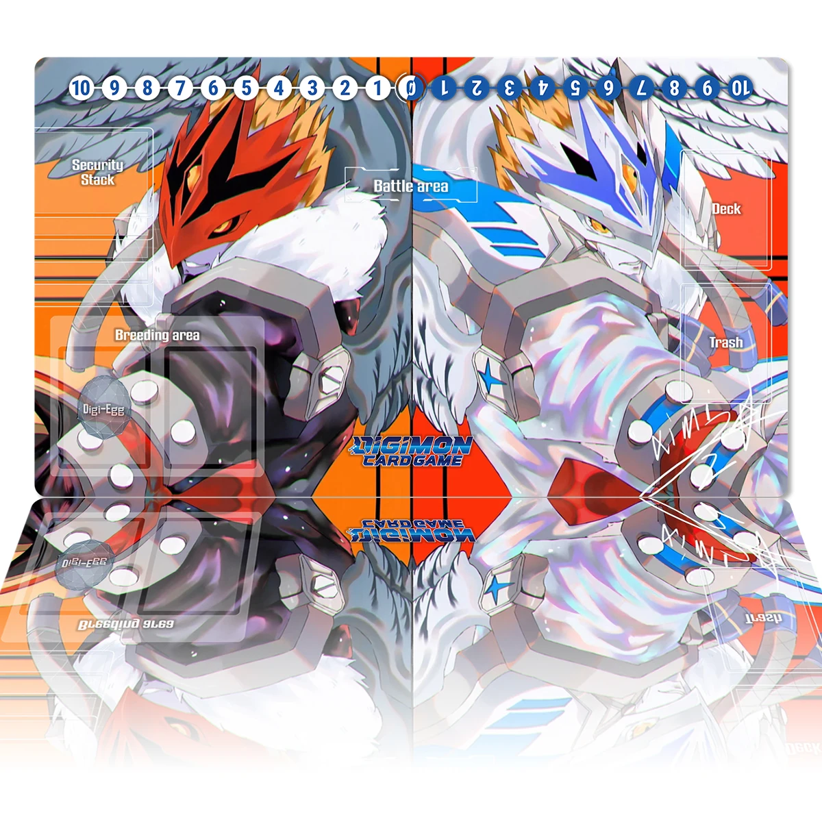 Digimon Playmat Beelzemon DTCG CCG Игра Търговски Карти, Игри Мат Аниме Подложка За Мишка Гумена Тенис на Мат Слот за Аксесоари Чанта за Зони . ' - ' . 0