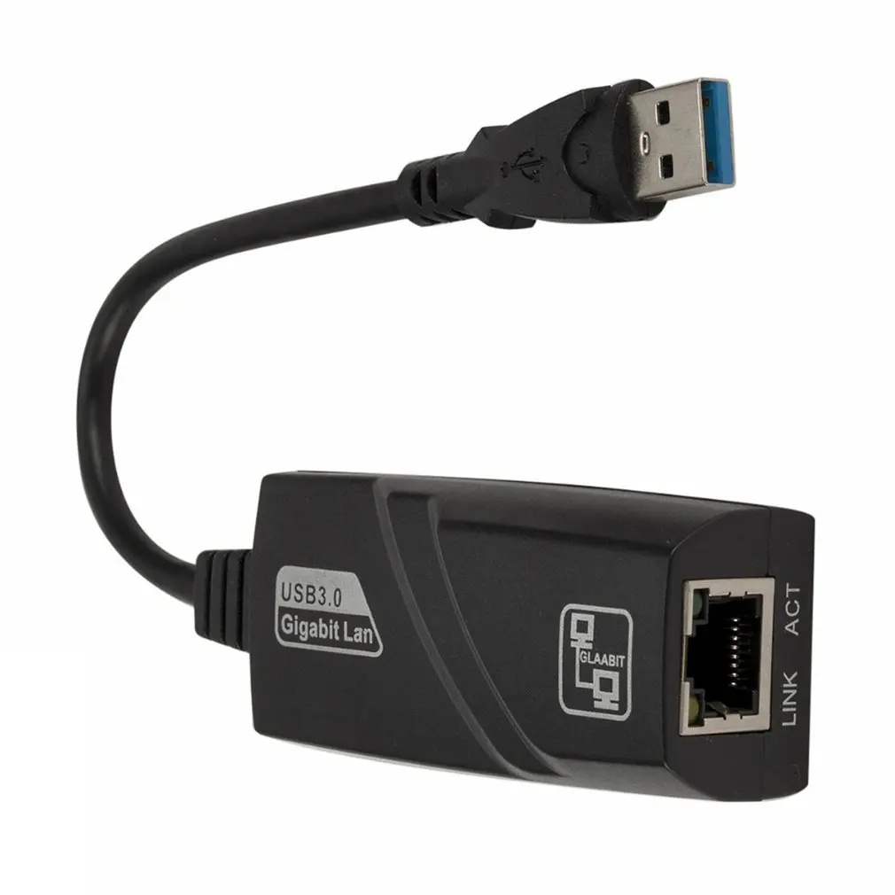 Кабелен мрежов адаптер USB 3.0, Gigabit Ethernet LAN rj-45 (10/100/1000) Mbps мрежова карта Ethernet за PC, директна доставка . ' - ' . 0