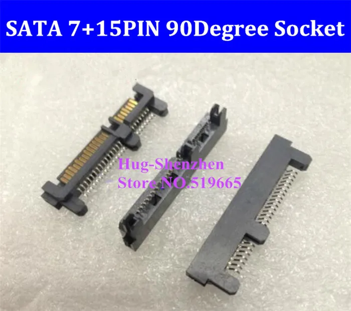7 + 15Pin интерфейс на твърдия диск е SATA конектор на 90 градуса краче . ' - ' . 0