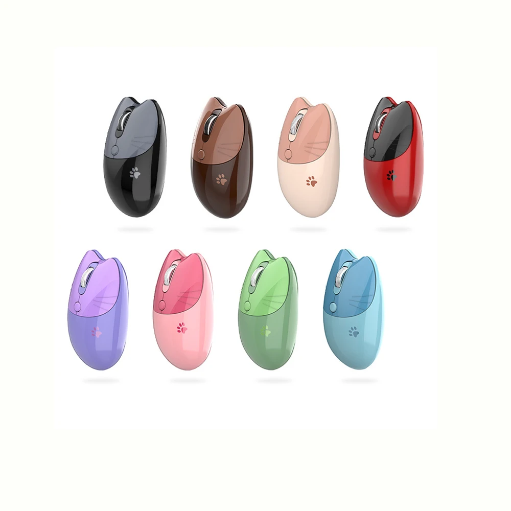Безжична мишка с отпечатъците на лапите на 2,4 G, съвместим с Bluetooth, скъпа за преносими КОМПЮТРИ, безшумни преносими USB мишка . ' - ' . 0