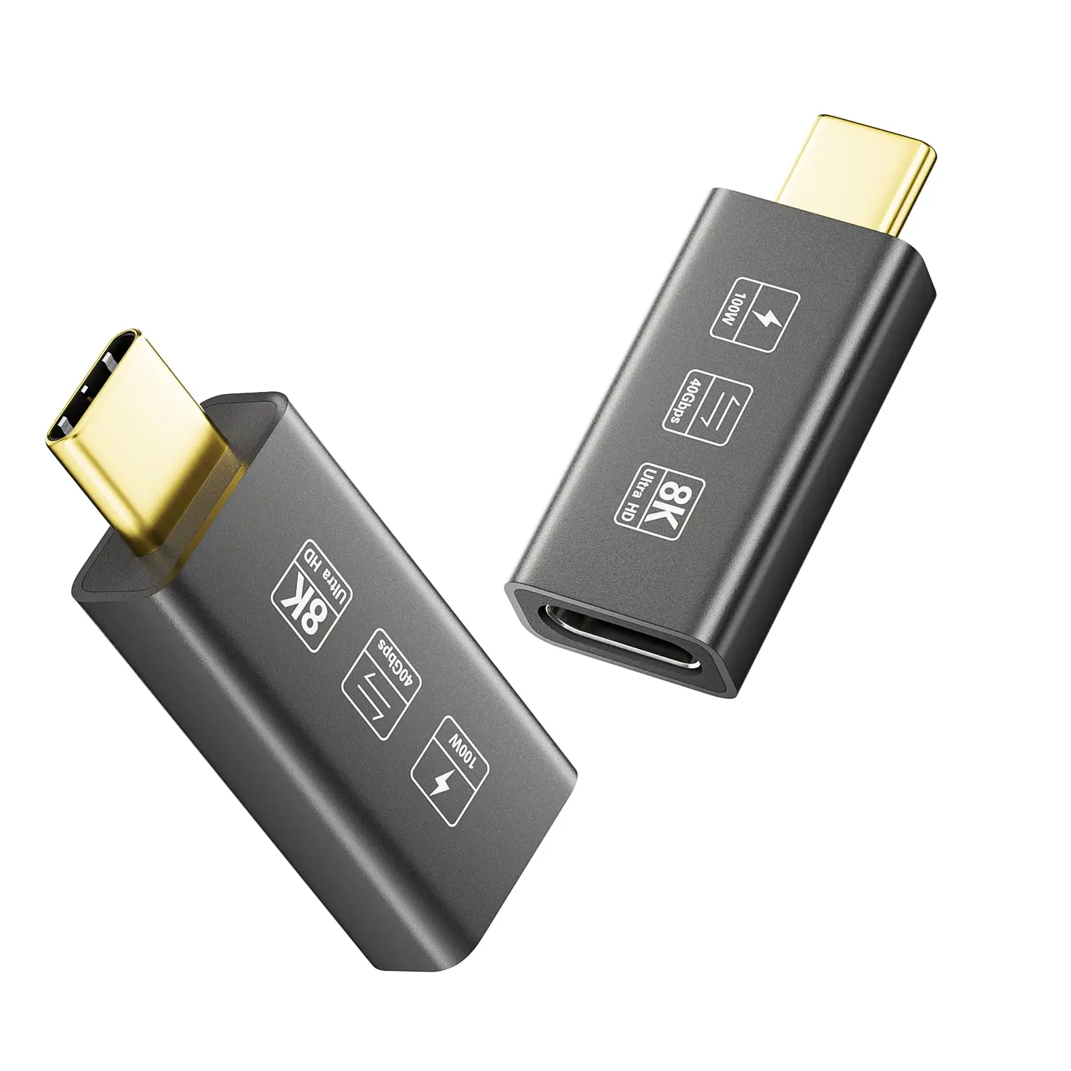 Удлинительный конектор USB4 8K 2 бр./опаковане. Директен Thunderbolt 4, Съвместим с Type-C, Бързо Зареждане, Трансфер на данни . ' - ' . 0