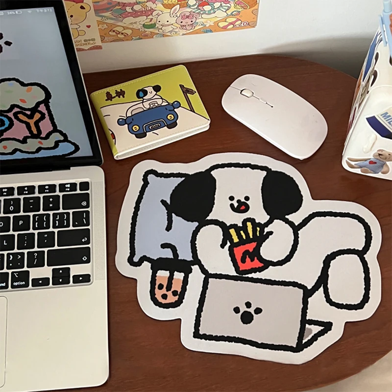 MiFuny, подложка за мишка със сладък анимационен куче, лаптоп, гумена подложка за маса, декоративна настолна аниме-клавиатура за момичета, подложка за мишка, игрови аксесоари . ' - ' . 0