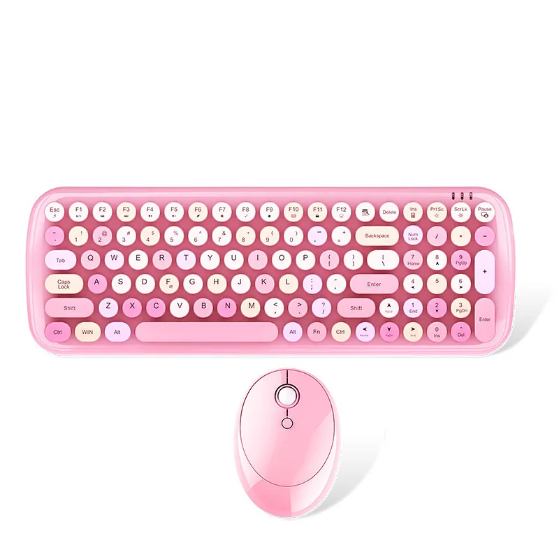 детска клавиатура и мишка комбинираната Безжични клавиатура и мишка Pink Girl Сърце . ' - ' . 0