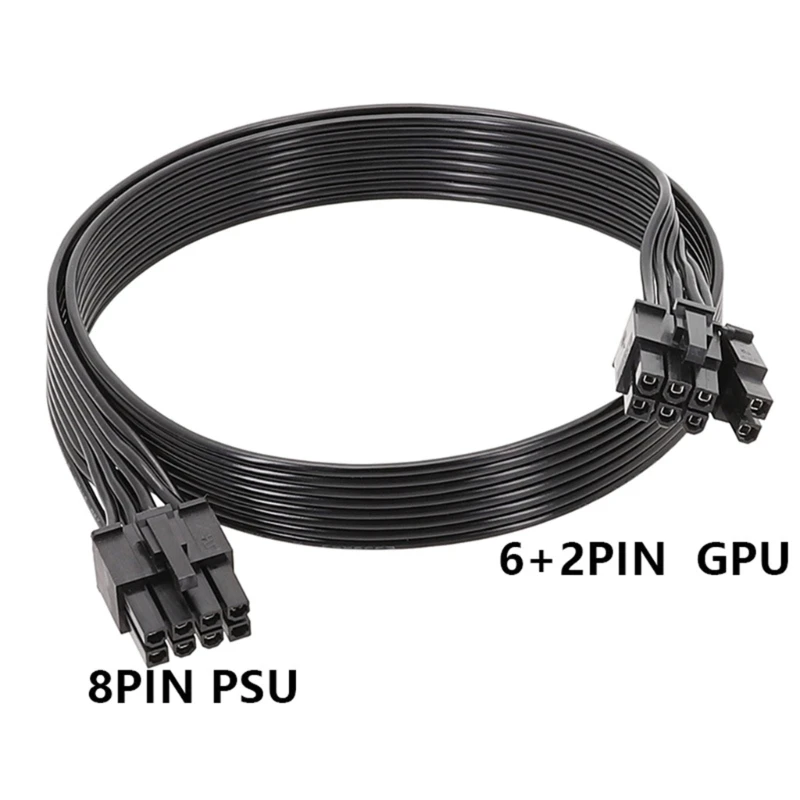 GPU 8PIN-8PIN (6 + 2) захранващ Кабел forCorsair HX1200 HX1000 HX850 HX750 GPU PCIe 8Pin 6 + 2Pin-PCIe CPU 8Pin . ' - ' . 0