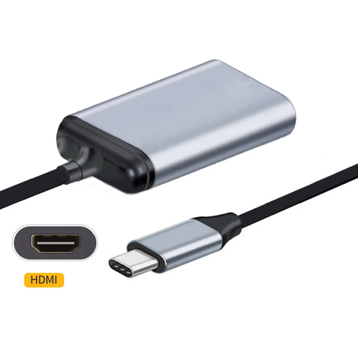 USB кабел-C Type C-HDMI, HDTV адаптер 4K 60hz 1080p за таблети, телефони и лаптопи . ' - ' . 0