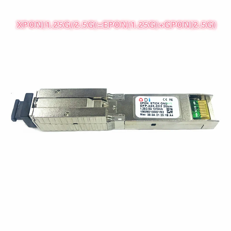XPON SFP ONU Stick с жак MAC SC 1490/1330 нм DDM pon модул 1.25/2.5 G е съвместим с EPON/GPON (1.244 Gbit/с/2,55 G) 802.3 ah . ' - ' . 0