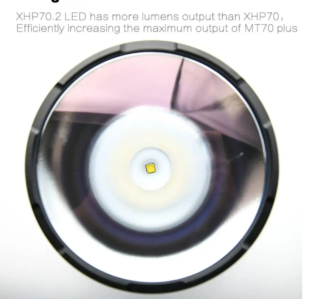 Mateminco MT70 6000 Лумена 1549 Метра Дальнобойный Фенер-Прожектор с Висока Мощност XHP70.2 Led Външен Фенер . ' - ' . 1