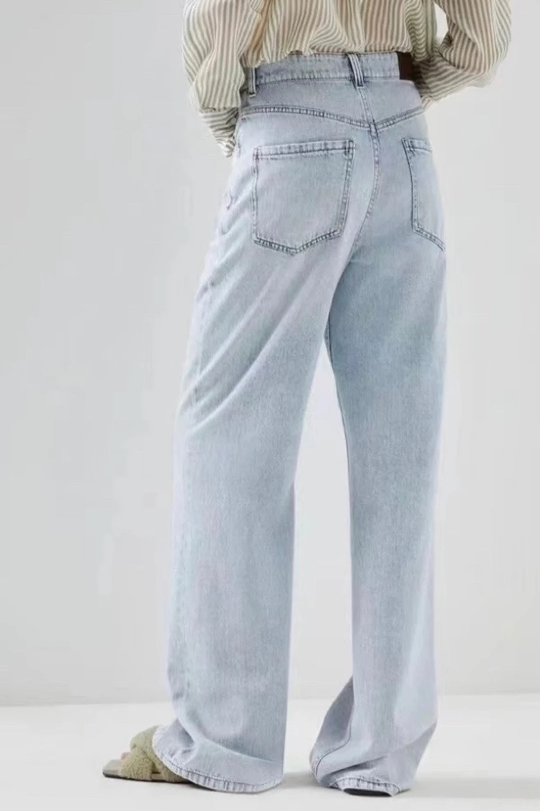 Дамски панталони, модерен класически панталони от мек плат деним с брилянтен висококачествен мъниста, дамски дънки . ' - ' . 1