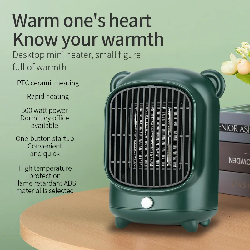 500W Electric Heater PTC Heating Portable Heater Фен Керамичен Нагревател Caloventor Eléctrico Air Warmer Machine Winter . ' - ' . 1