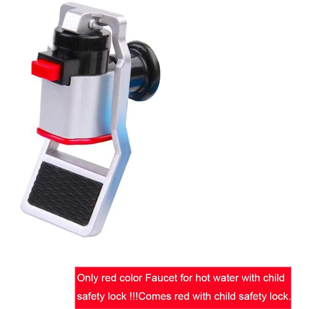 Подмяна на кран охладител за вода, червено и синьо, подходящи за подмяна на кран с топла и студена вода, пластмасов кран охладител за вода, 2 бр. . ' - ' . 1