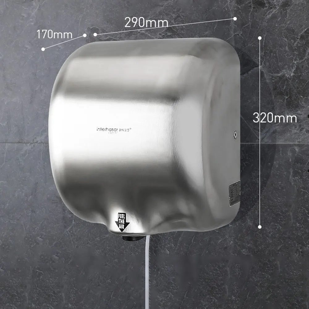 Сешоар за ръце в тоалетната Автоматична стенни тъчпад сушилня за ръце Интелектуална индукционная електрическа сушилня за горещ въздух . ' - ' . 1