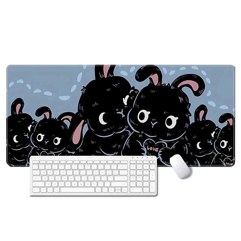 Кавайный голяма подложка за мишка Аниме Сладък котка Компютърна маса тенис на мат Xxl Геймър Игрови Аксесоари Шкаф за КОМПЮТЪР, Клавиатура разширено подложка за мишка . ' - ' . 1