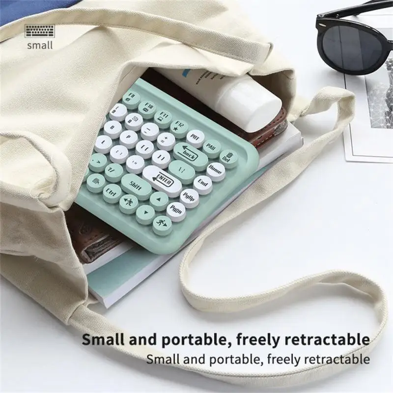 LangTu LT700 Безжична клавиатура и мишка, подаръчен комплект, офис преносим компютър, клавиатура и мишка, безжична Bluetooth . ' - ' . 1