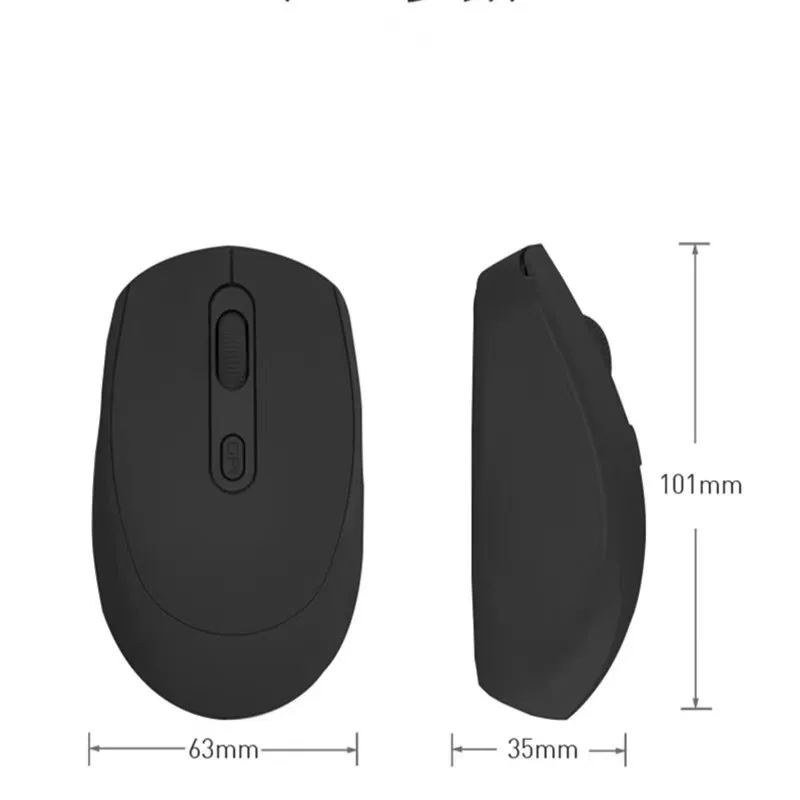 Акумулаторна безжична мишка Bluetooth, тъпо USB, ергономична детска мишката, за компютър, лаптоп Macbook . ' - ' . 1