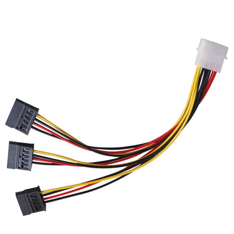 1 бр. кабел-захранващ адаптер Serial ATA, SATA и 4 Pin IDE Molex на 1/2/3 15-за контакт на твърдия диск Гореща акция по целия свят . ' - ' . 1