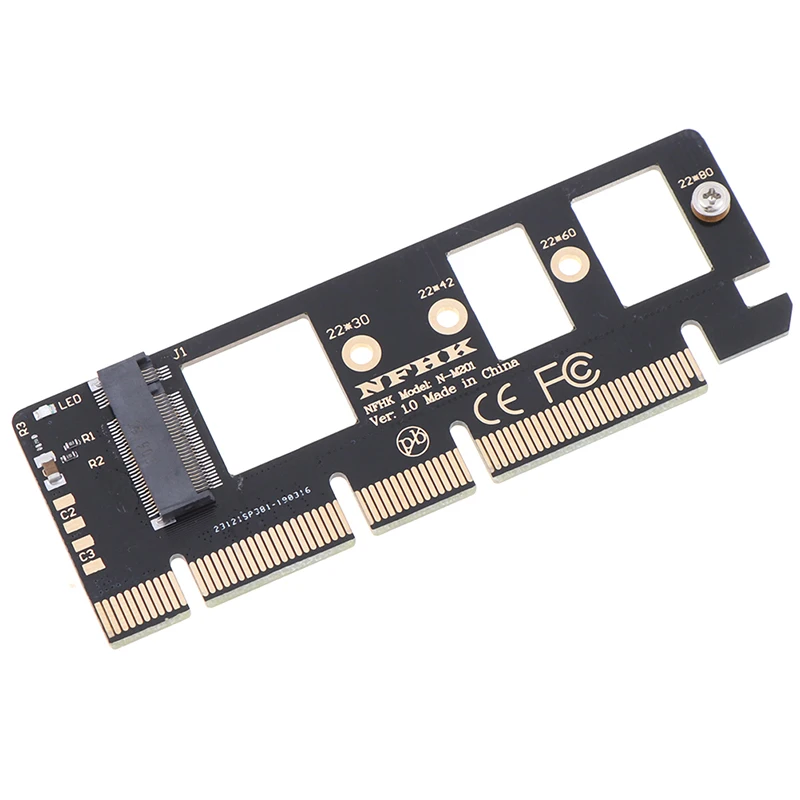 NGFF M Ключ M. 2 NVME AHCI SSD ДО PCI-E PCI Express 16x x4 Адаптер Странично Card Конвертор За XP941 SM951 PM951 A110 SSD . ' - ' . 1