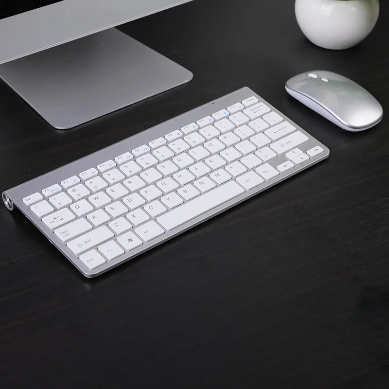 Безжичната акумулаторна клавиатура RYRA и набор на мишката 78 клавиши водоустойчив мини-клавиатура 2,4 G Usb-за зареждане на вашия компютър Apple Mac PC . ' - ' . 1
