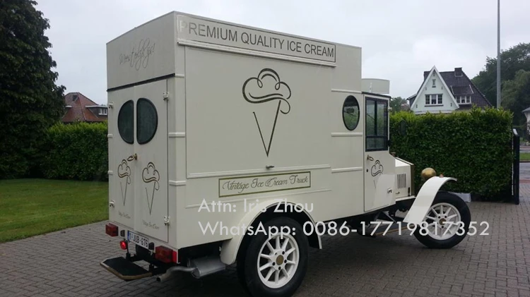 Количка за продажба на сладолед в ретро-вагон-ресторанта, количка за бързо хранене, количка за продажба на сладолед . ' - ' . 1