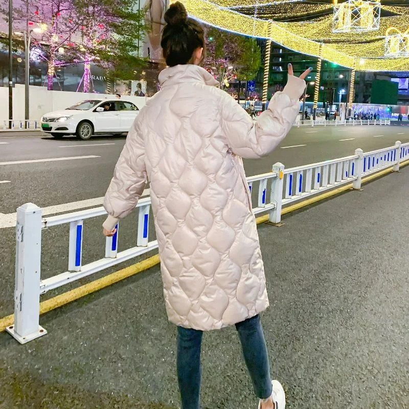 2023 Ново дамско пуховое памучни палто, зимно яке, женската версия е със средна дължина, паркове, дебела топла свободна горна дреха, палто с яка-часова . ' - ' . 2