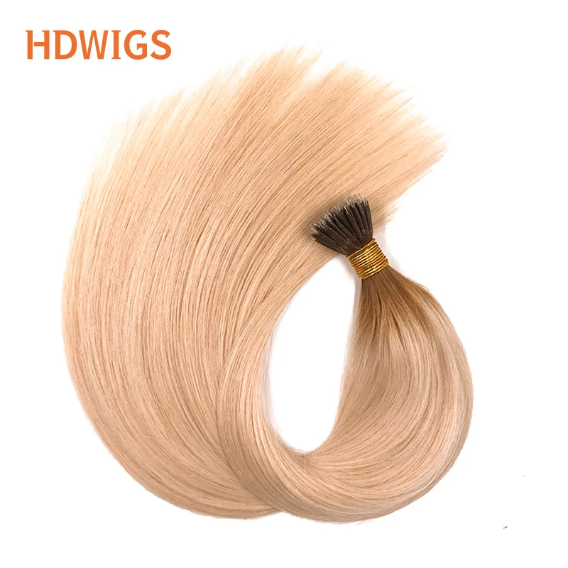 Пряко Нано Пръстен За Изграждане на Човешки Косъм 50шт HDWIGS Бразилски Човешка Коса Remy За Изграждане на Microlink Capsule Keratin Fusion Hair . ' - ' . 2