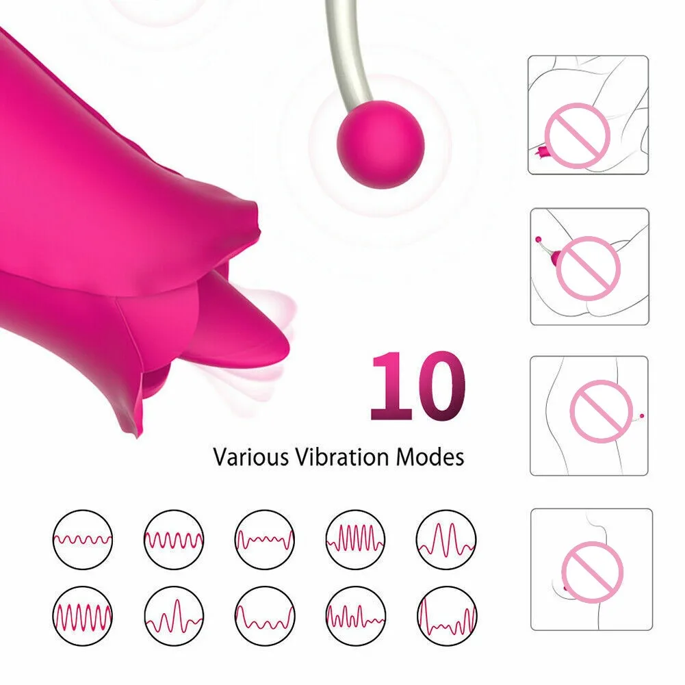 Pink безжичен вибратор за лизания език, масажор за зърната на гърдите, точка G, експанзионистична вагинален оргазъм, вибрираща секс яйце, женски секс-играчка . ' - ' . 2