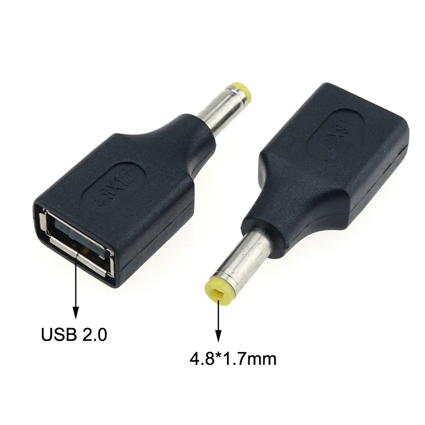 Yuxi 1 бр. dc мъжки 2.5*0.7 4.0*1.7 5.5*2.1 5.5*2.5 мм до USB 2.0 гнездовой конектор конвертор адаптер за лаптоп конектор . ' - ' . 2