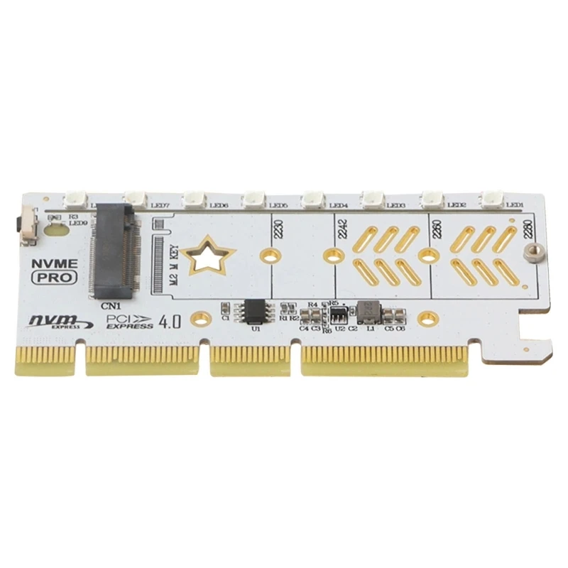Адаптер NVMe PCIe, .2 NVME SSD за PCI-e 4.0 x16 Такса за разширяване на хост контролер за настолни КОМПЮТРИ Поддръжка 2230-2280 . ' - ' . 2
