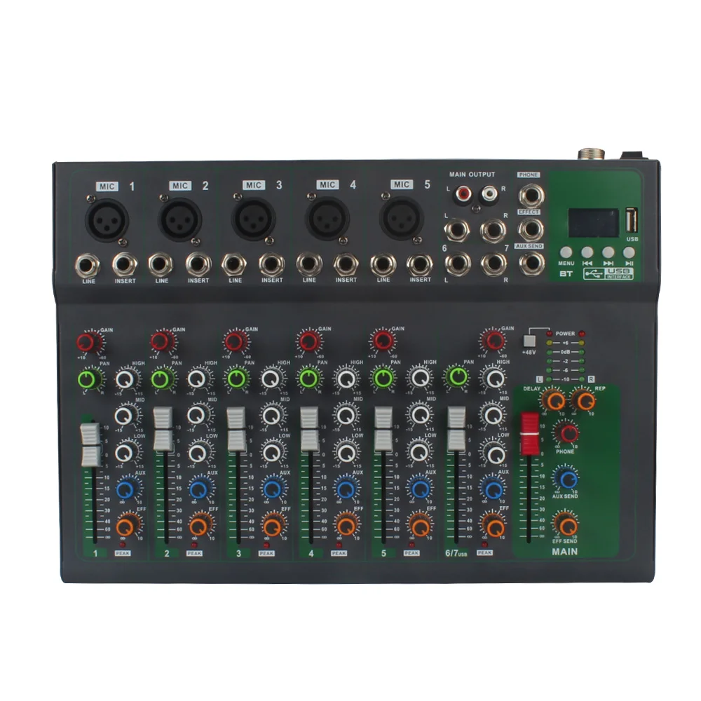 Висококачествен професионален дигитален аудиомикшер с функционално дистанционно dj mixer bl USB . ' - ' . 2