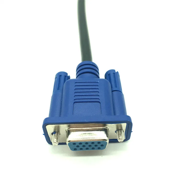 30 см 50 см кабел VGA за мъже и жени, оплетка екраниране, високо качество на HDTV, VGA, сигнал на дисплея на компютъра, телевизора, кратък удлинительный кабел M/F . ' - ' . 2