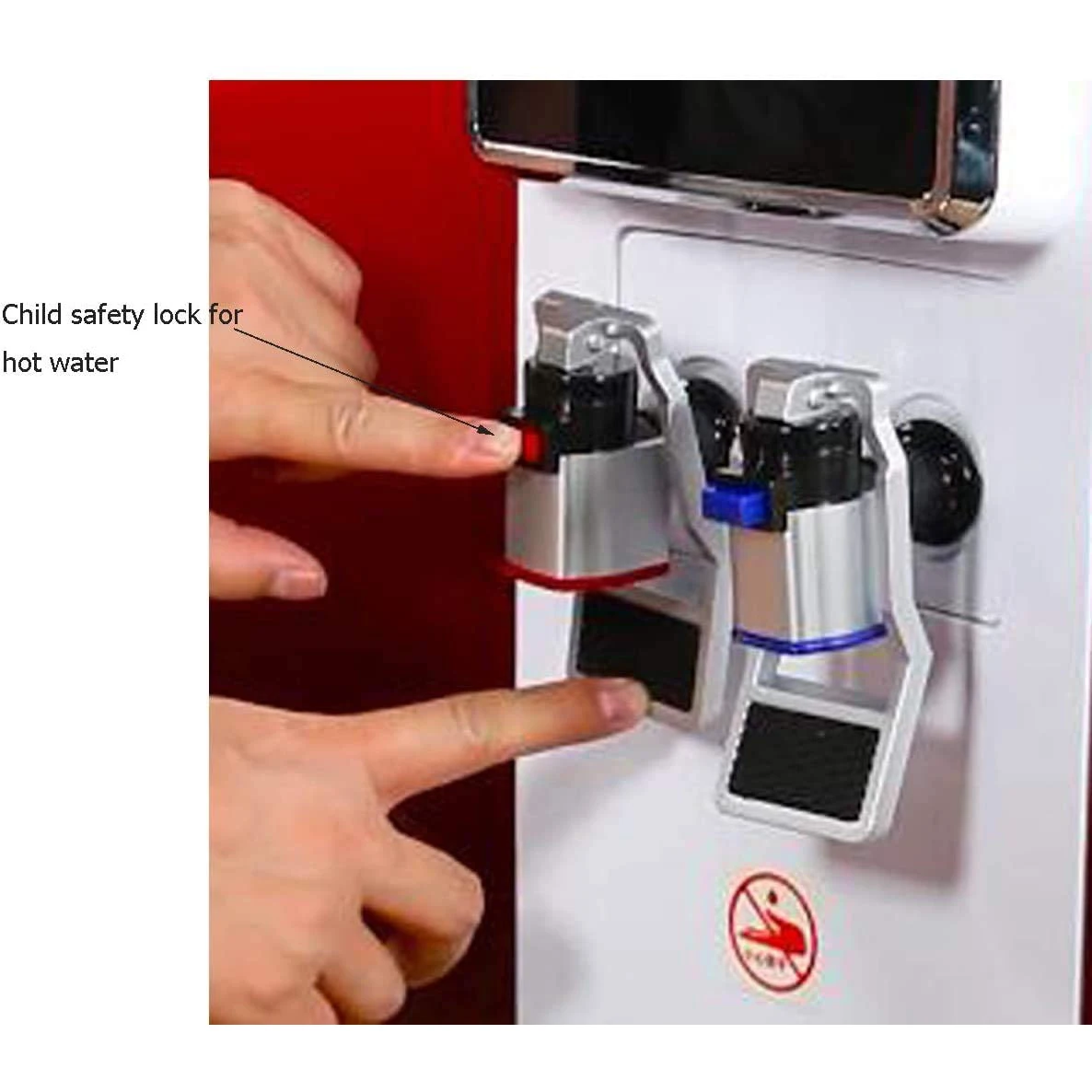 Подмяна на кран охладител за вода, червено и синьо, подходящи за подмяна на кран с топла и студена вода, пластмасов кран охладител за вода, 2 бр. . ' - ' . 3