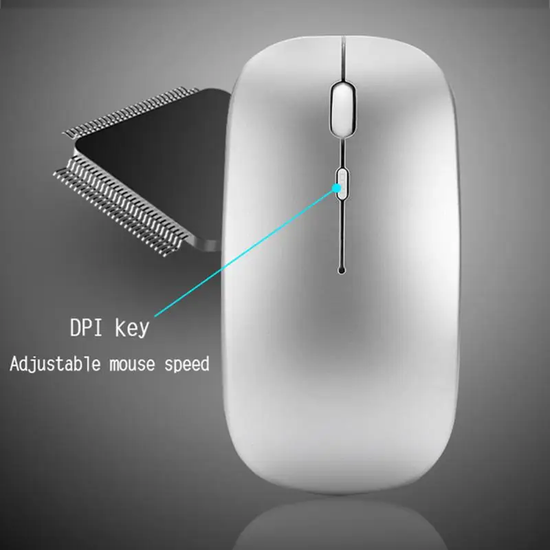1-8 бр. безжична мишка 5,0 за таблет, преносим компютър, мини-ултра тънки безжични мишки, акумулаторна бутон за изключване на звука 2,4 Ghz . ' - ' . 3