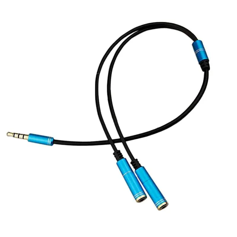 4-Полюсные Слушалки за постоянен ток, 3,5 мм Удължител за кабел за двойки линии 1/2, Аудиоадаптер 1/2 Преносимото Компютърно жак за слушалки . ' - ' . 3
