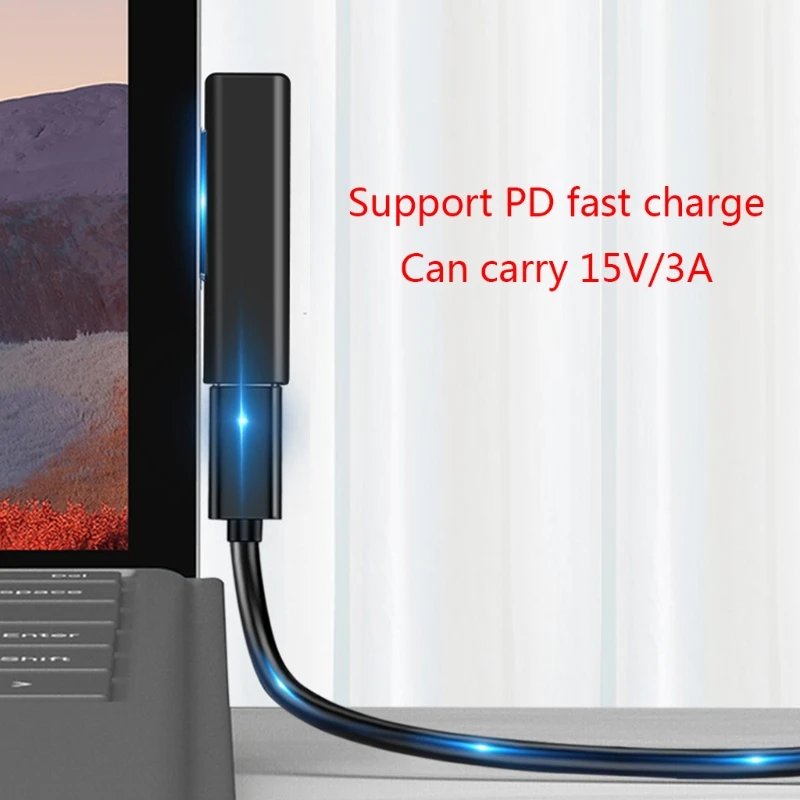 Type-c женски за Microsoft Surface PD Конектор за Microsoft Surface Pro 3 4 5 6 Go USB конектор C адаптира . ' - ' . 3