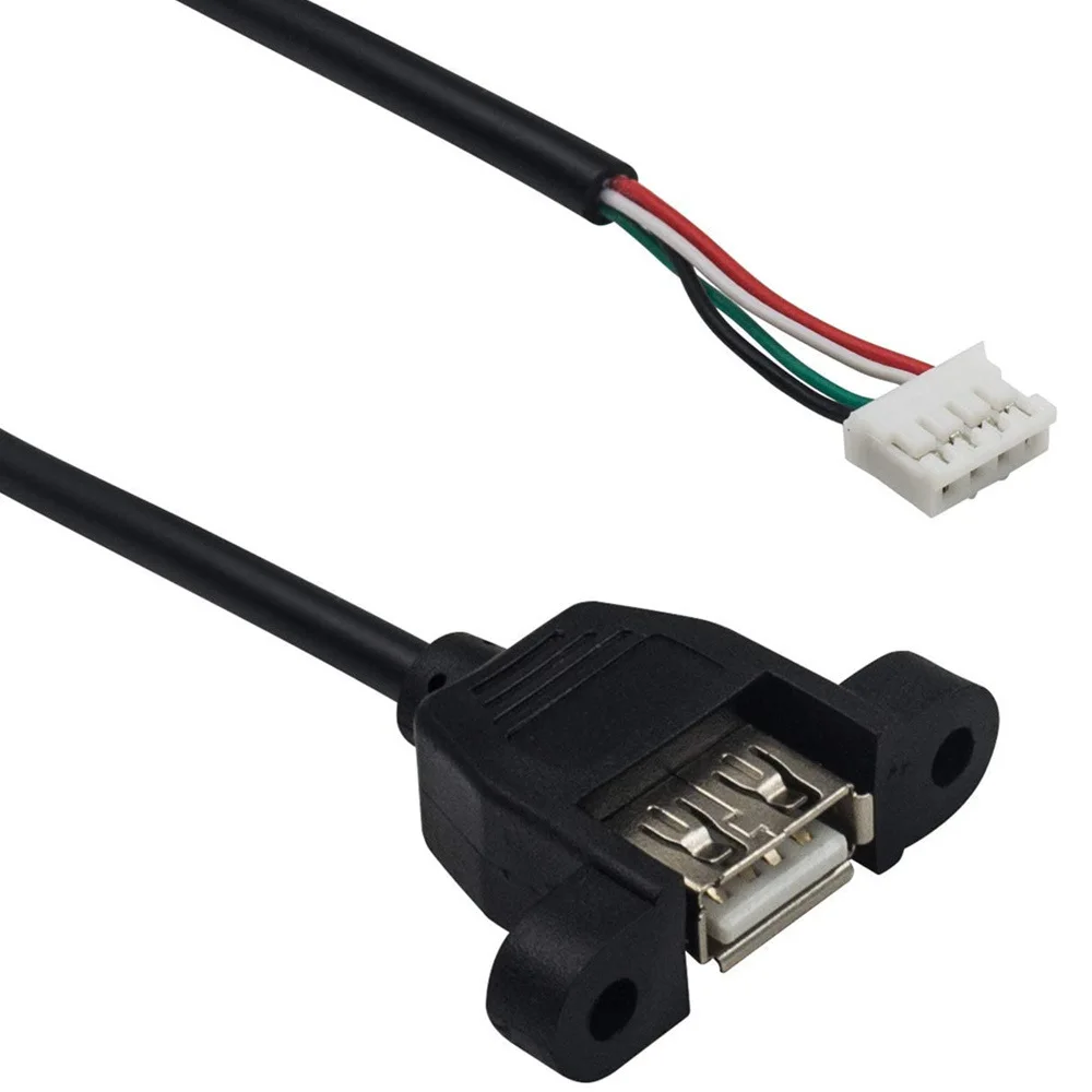 USB2.0 Конектор към PH2.0 Кабел PH2.0 Конектор към USB 2.0 Конектор за закрепване на панел USB Кабела към Dupont 4-пинов Кабел за предаване на данни 30 см . ' - ' . 3