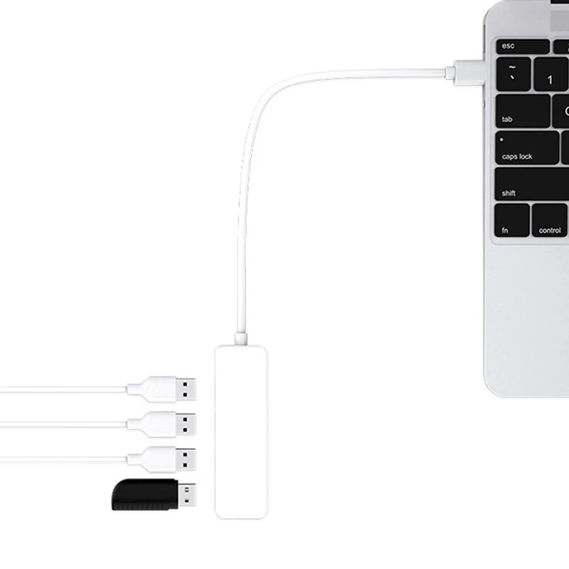 4 port хъб USB 2.0 хъб Мини разклонител за USB-адаптер станция ултра-преносим концентратор на данни USB сплитер . ' - ' . 3