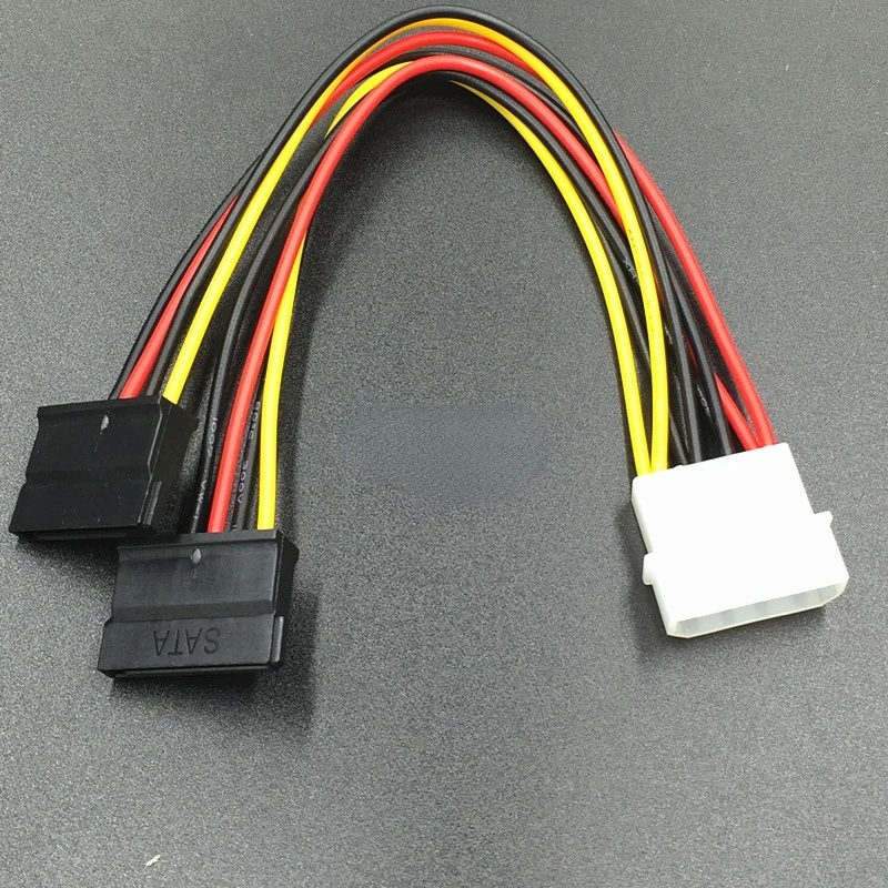 1 бр. кабел-захранващ адаптер Serial ATA, SATA и 4 Pin IDE Molex на 1/2/3 15-за контакт на твърдия диск Гореща акция по целия свят . ' - ' . 3