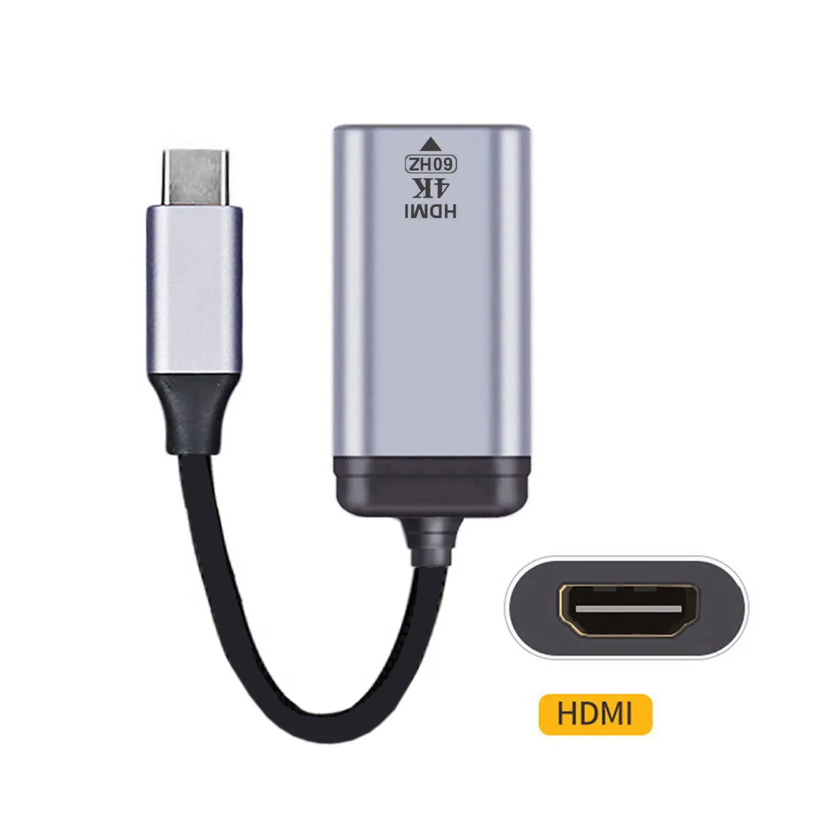 USB кабел-C Type C-HDMI, HDTV адаптер 4K 60hz 1080p за таблети, телефони и лаптопи . ' - ' . 3