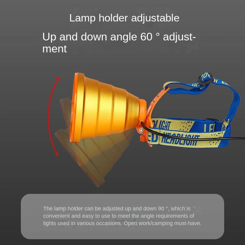 Лампа е Ярка ксенонова налобная лампа Нощен стръв Чудесно място за зареждане Super Fish 3000 Водоустойчив лека нощ светло-жълт . ' - ' . 3