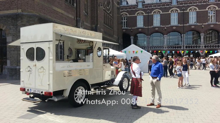 Количка за продажба на сладолед в ретро-вагон-ресторанта, количка за бързо хранене, количка за продажба на сладолед . ' - ' . 3