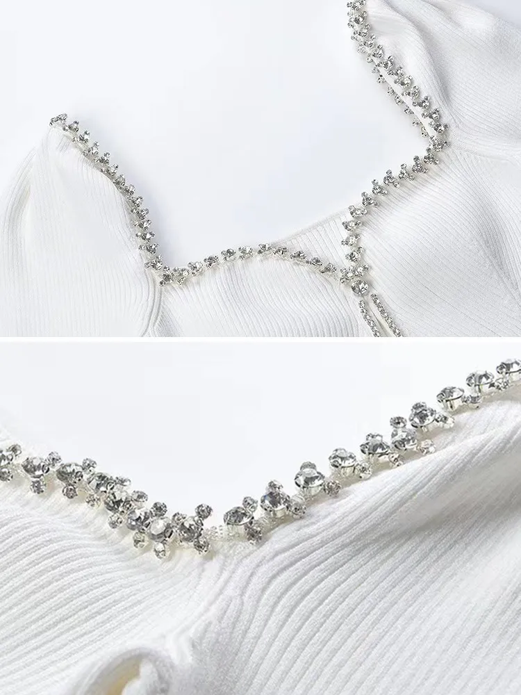 TWOTWINSTYLE, сплайсированные диаманти, выдалбливают вязаный пуловер за жени, кв яка, дълъг ръкав, тънък пуловер, пуловери, дамски нови . ' - ' . 4