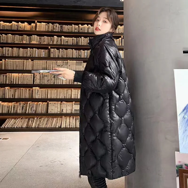 2023 Ново дамско пуховое памучни палто, зимно яке, женската версия е със средна дължина, паркове, дебела топла свободна горна дреха, палто с яка-часова . ' - ' . 4