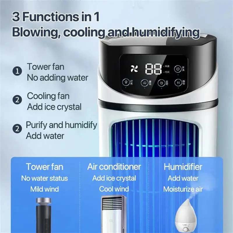 Xiaomi преносим климатик Вентилатора-охладител на въздуха Вентилатор, водно охлаждане Климатик-хладен въздух за офис на мобилен климатик . ' - ' . 4