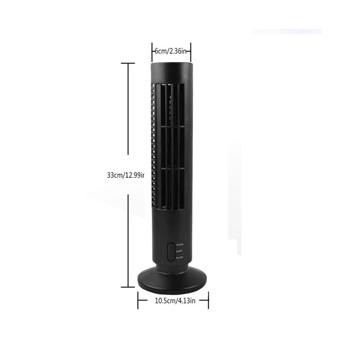 USB акумулаторна кула вентилатор, охлаждащ преносим вентилатор вентилатор Стоящ без корема Климатик Спалня, Кухня, офис черен . ' - ' . 4