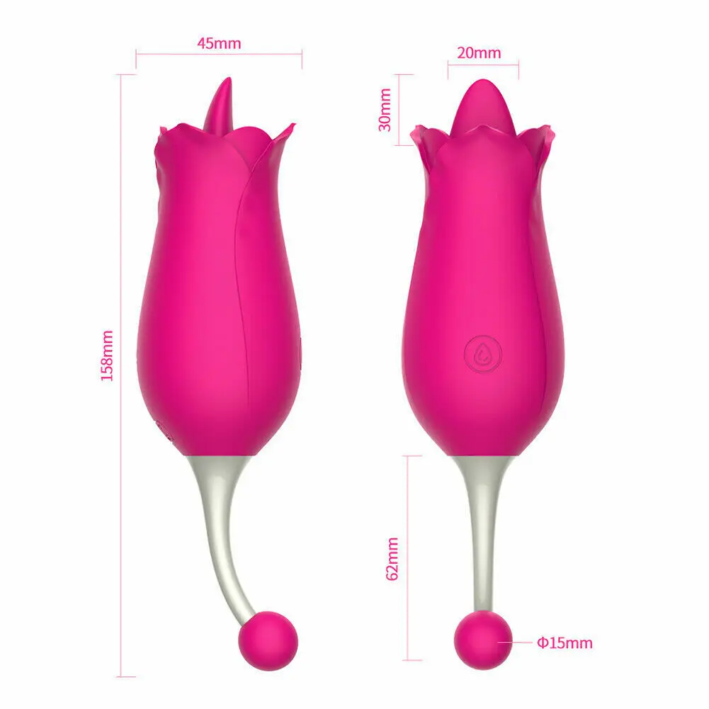 Pink безжичен вибратор за лизания език, масажор за зърната на гърдите, точка G, експанзионистична вагинален оргазъм, вибрираща секс яйце, женски секс-играчка . ' - ' . 4
