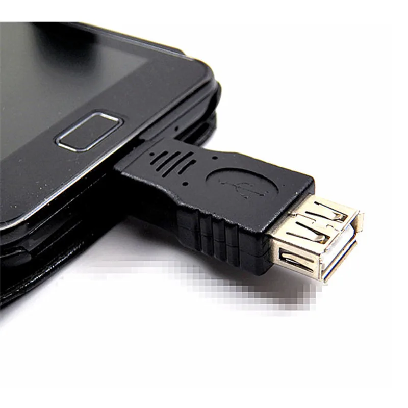 USB 2.0 Жена Към Micro USB B 5-Пинов Щепсел OTG Адаптер Конвертор 10 бр./лот Безплатна доставка . ' - ' . 4